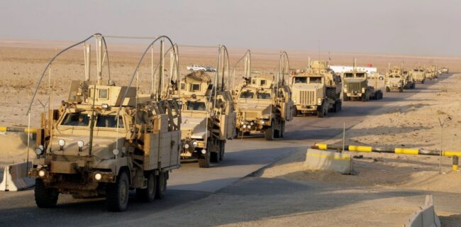 هدف قرار گرفتن دو کاروان لجستیک آمریکا در عراق