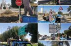گزارش تصویری از بهسازی تابلوها و علائم ترافیکی سطح شهر توسط واحد ترافیک سازمان حمل و نقل شهرداری خرمشهر